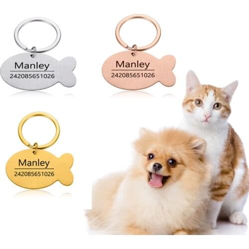 Anti-lost Cat Dog Pet ID Tag Personalized Dog Collar Pet Charm Pet Name Pendant Necklace Collar Puppy Cat Collar Accessories