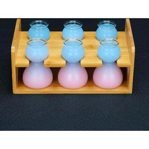 Yege Wine Glass Absinthe Wine Glass Layered Cocktail Glass Bicolor Shot Glass Japanese Small Wine Glass Wine Bartender