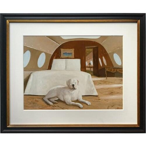 Hand-mounted European retro impressionist decorative painting