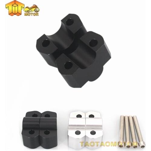 For BMW R1200R F800S F800ST R1150R G310R G310GS R1150R Handlebar Risers 22mm 7/8" Fat Mount Risers Motorcycle CNC Aluminum