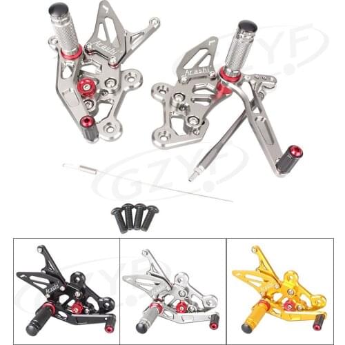 Motorcycle Rear Set Foot Pegs Footrests Assembly For Suzuki GSX-S 750 2015-2016 & GSR750 2011-2016 Spare Parts