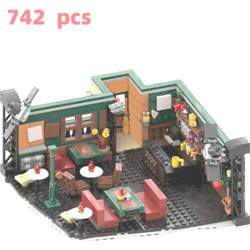 New MOC McLarens Bar Building Blocks Famous TV Series HIMYM Educational Diy Toys For Kids Birthday Christmas Gifts
