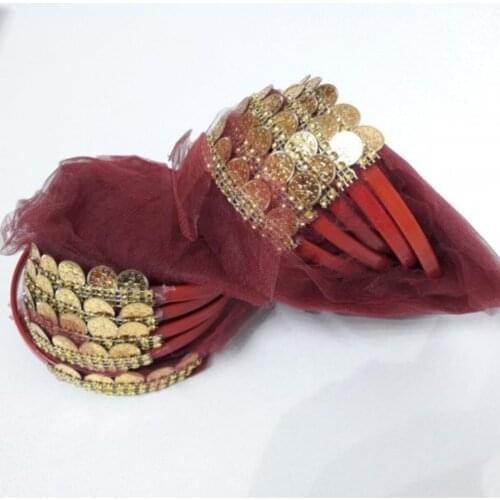 'Night Toll and Gauze Bridesmaid Crown 10'lu wedding bride mariage хна henna