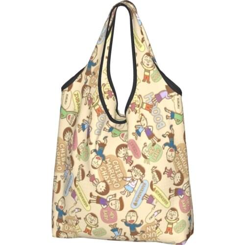 Maruko (10) Canvas Bag Woman Shoulder Bag Anime Manga Chibi Ins Shopper Bag