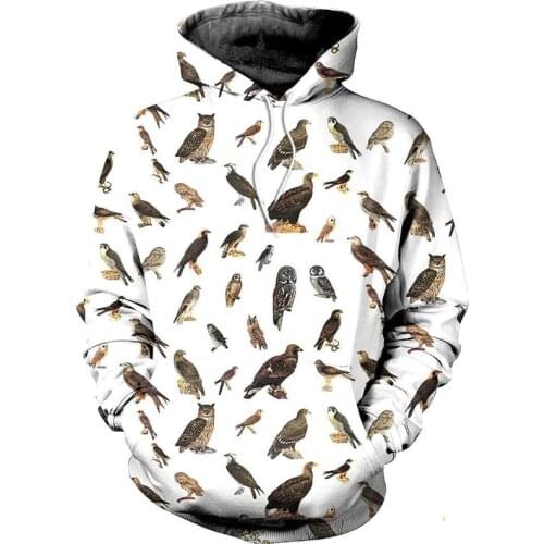 Fashion Mens and Womens Hoodie Raptor 3D Printing Zipper Hoodie Autumn and Winter Harajuku Leisure Sweatshirt