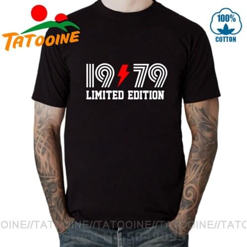 Tatooine New 1979 Limited Edition Red Text Cool man T Shirt Mens Fashion 1979 birth year T-shirts O-neck Men Funny Gift Tops Tee