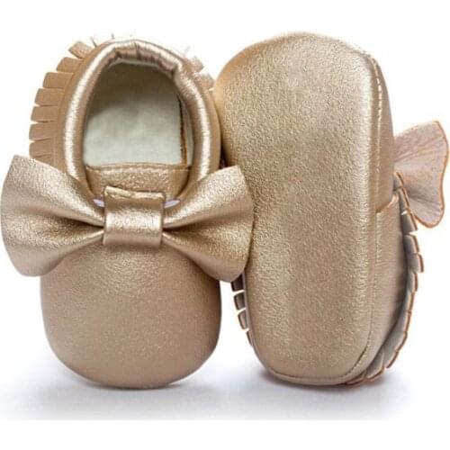 Spring Summer New Baby Girl Shoes Moccasin Newborn Babies Shoes Soft Bottom PU leather The First Walker wf