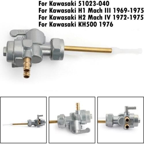 Artudatech Fuel Gas Petcock Petrol Valve Switch For Kawasaki H1 Mach III 1969-1975 51023-040 Motorcycle Accessories