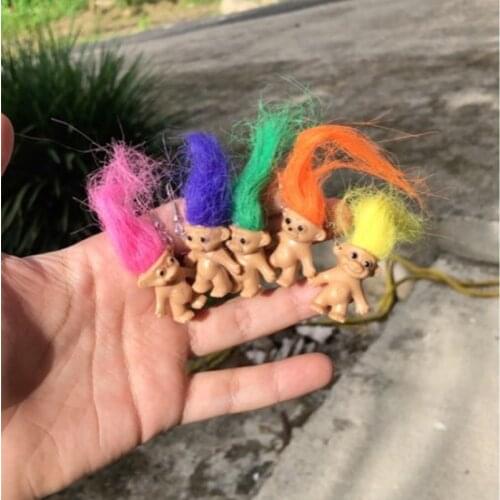 Russia Troll Doll Earhook Retro Nostalgic Cute Ugly Doll Earring Multicolor Hip Hop Eexaggerate Hair Weird Baby Creative Jewelry