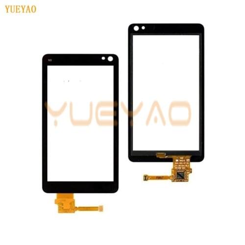 3.5'' N8 Touch Screen for Nokia N8 Touch Digitizer Sensor Front Glass Panel Lens Black Phone Parts