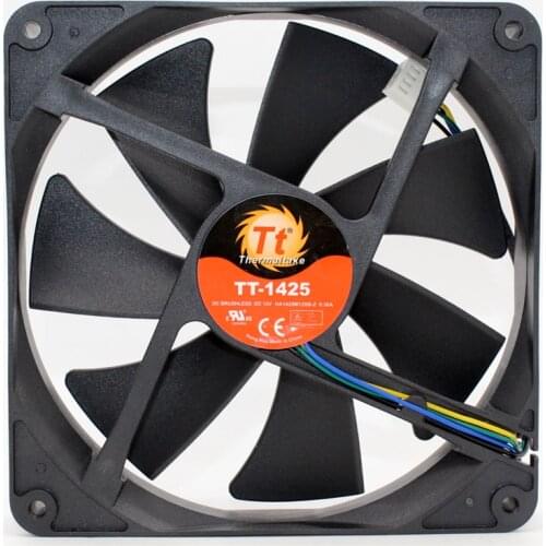 Brand new original Tt HA1425M12SB-Z 14cm 14025 12V 0.36A 4 lines pwm computer chassis power cooling fan