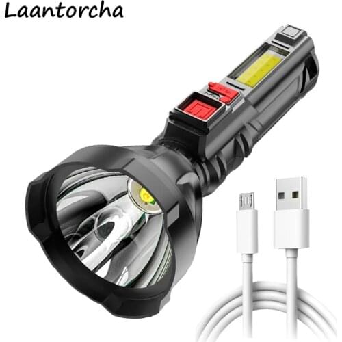 High power led flashlights Ultra Bright torch USB Rechargeable Powerful flashlight Waterproof Outdoor Camping Led flashlights