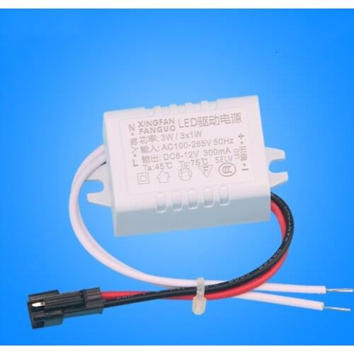 Led drive constant current power ballast ceiling lamp transformer 3W7W12W18W24W driver plastic shell universal LED driver series