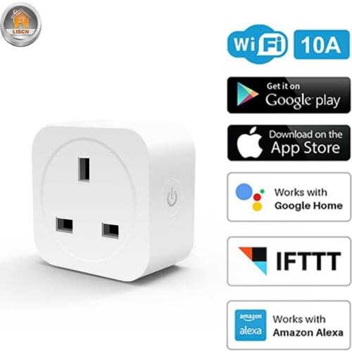 Smart Home Power Socket Smart Plug WiFi Wall Socket with Timing Function Remote Remote Plug Switch Socket Alexa Google Home
