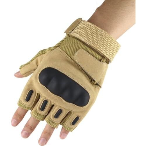Mens High Quality Army Military Tactical Gloves Paintball Hunting Shooting Outdoor Riding Fitness Hiking Fingerless Gloves