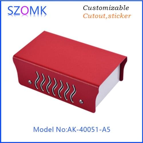 Szomk Iron Enclosure Diy Electrical Box Iron Junction Box Desktop High-grade Enclosure Power Supply Instrument Case