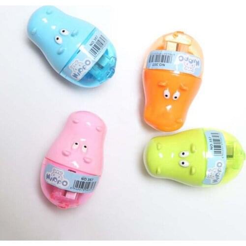 1Pc Mini Cute pig sharpener cartoon Animal sharpener Random color