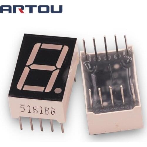 100PCS LD-5161BG 1 Digit 0.56" GREEN 7 SEGMENT LED DISPLAY COMMON ANODE DIP-10