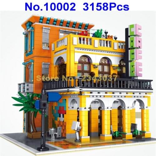 10002 3158pcs Factory Street View European Market 5 Building Blocks Toy