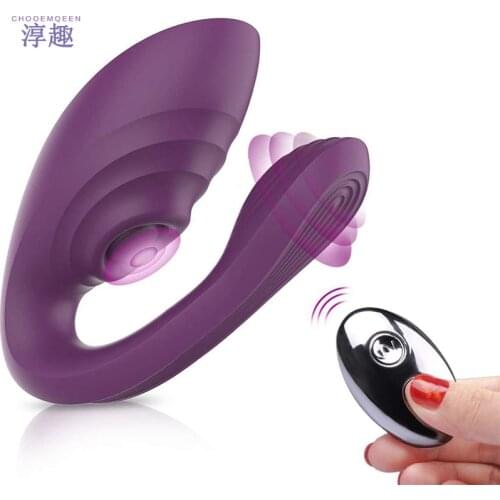 2 In 1 Remote Control Vibratior Clitoris Stimulator Sucking Vibator Waterproof Masturbator G Spot Vibrators for Women Sex Toys