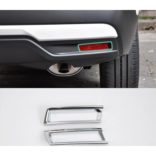 2017 decoration car parts ABS chrome rear foglight cover 2pcs Car Styling For Nissan 17 KICKS