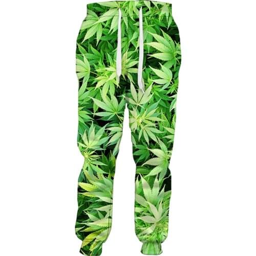 CLOOCL Fashion Plant Leaves 3D Print Pants Harajuku Men Trousers Streetwear Men/Women Pants