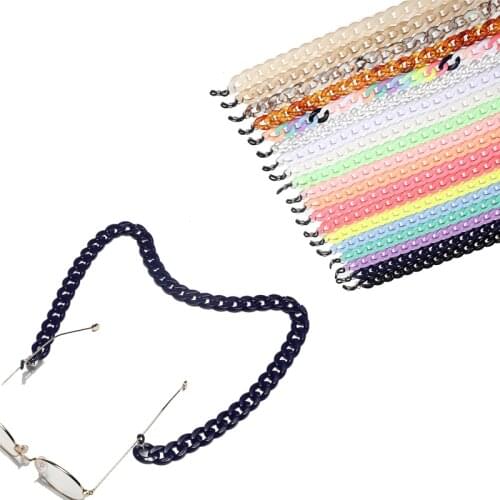 Eyewear Cord Holder Women Korean Candy Color Glasses Chains Plastic All-Match Chains On Glasses Lanyards Face Mask Chain Unisex