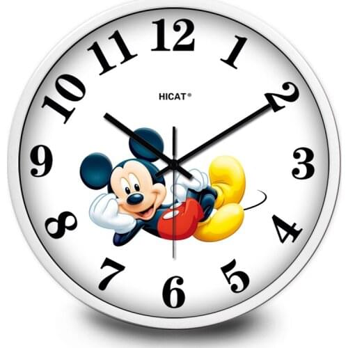 Disney Mickey Mouse watch cute cartoon Mickey hour clock childrens room clock wall clocks