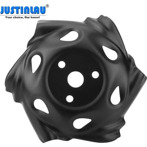 JUSTINLAU Garden Break-proof Rounded Edge Grass Trimmer Edge Head for Power Lawn Mower Carbon Steel Lawn Grass Mower Shavings