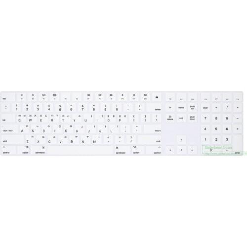 Korean language for Apple Magic Keyboard with Numeric Keypad US Layout A 1843 A1843 Keyboard Cover Bluetooth Keyboard Cover Skin