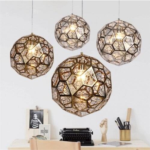 L51-Modern Stainless Steel Pendant lights Jewel Ball E27 Hang Lamp for Bedroom Living Room Store Hall Office Restaurant