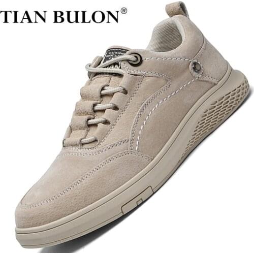 Suede Leather Men Casual Shoes Men Sneakers Luxury Brand Breathable Sport Shoes Men High Quality Moccasins Adult Tenis Masculino