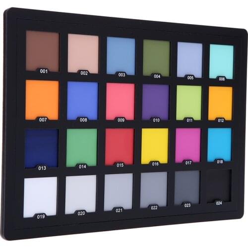 Andoer Professional 24 Color Card Test Balancing Checker Card Palette Board for Superior Digital Color Correction