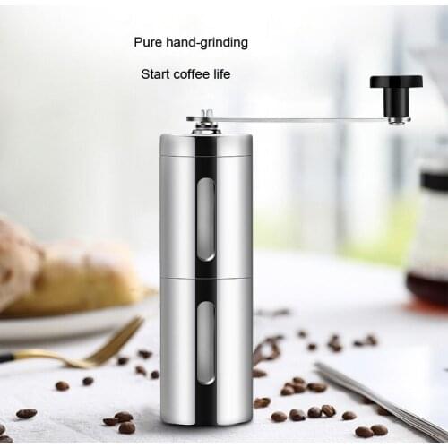 Manual Coffee Grinder Coffee Maker Ceramics Core 304 Stainless Steel Hand Burr Mill Grinder Ceramic Coffee Grinding Machine