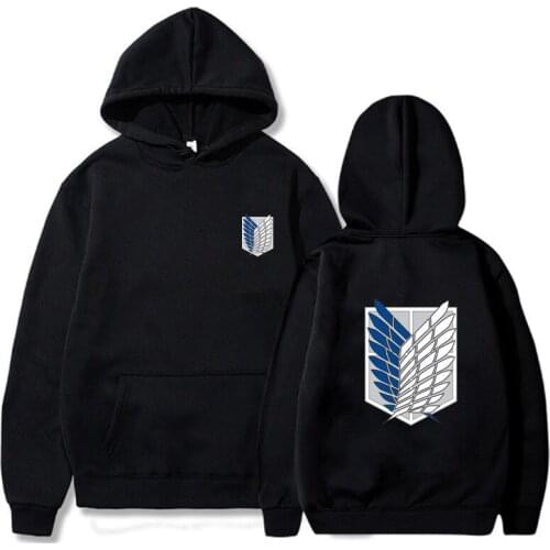 Japanese Anime Attack on Titan Cosplay Hoodies Fashion Casual Hoodie sweatshirt Mens Streetwear Hooded Pullover Coat For Women
