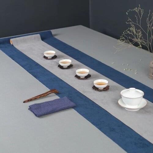 Waterproof double-sided deerskin velvet table runner, dressing table scarf, kitchen table, farm dinner, holiday party, wedding