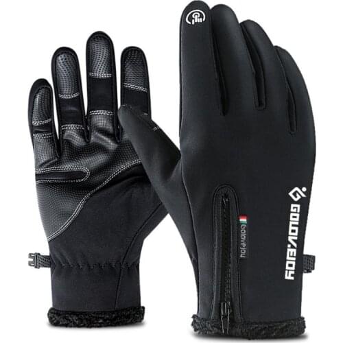 2021 Winter Warm Gloves Waterproof Windproof Outdoor Sport Climbing Bicycle Cycling Motorcycle Gloves Touch Screen Non-slip