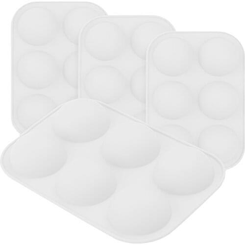 1/2/3/4pcs Semi Sphere Candle Molds Silicone Candle Making Kit Candle Making Molds DIY Candle Baking Chocolate Making Supplies