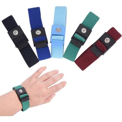 1pc Adjustable Anti Static Cordless Bracelet Electrostatic ESD Discharge Cable Band Wrist Strap