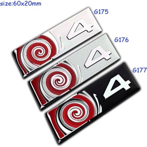 30pcs Alloy RS Series Germany Team Goh Boot 3 4 5 6 Car Styling Auto Emblem Badge Sticker GAU01
