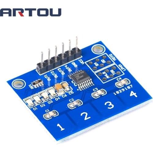 5pcs TTP224 Switch Touch Sensor Digital 4 channel Touch Capacitive Module for Arduino