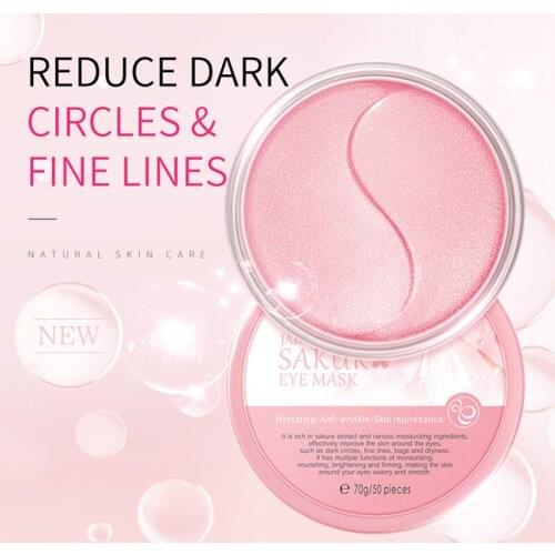 50pcs Collagen Eye Mask Face Mask Gel Eye Patches Remove Eye Bags Wrinkle Dark Circles Eye Protector Skin Eyes Care TSLM1