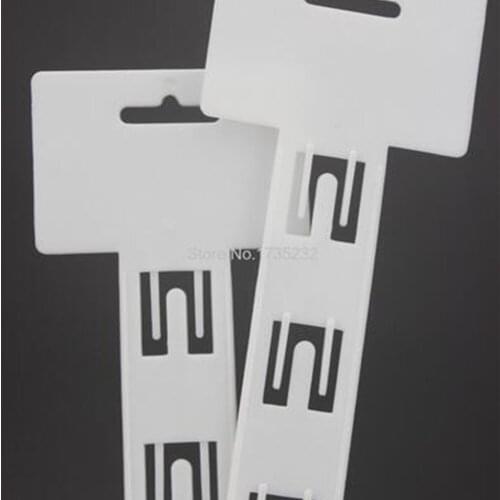 60*3CM 12 hooks with head Supermarket shelf accessory snack Tissue product PP hanging bag clip hook strip