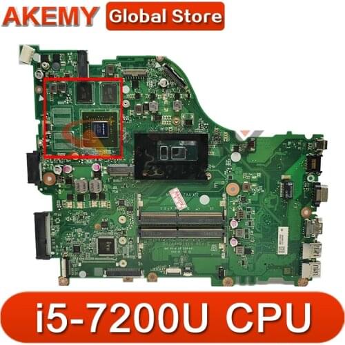 Akemy laptop Motherboard For ACER Aspire F5-573 i5-7200U Mainboard SR2ZU N16S-GT1-KB-A2 DDR4