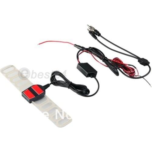 Car Digital DVB-T Car TV FM Radio Antenna Aerial Amp Amplifier Booster(6.8)