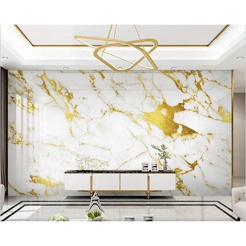 Beibehang Custom modern new French gold line gold foil gold marble background wallpaper papel de parede 3d papier peint