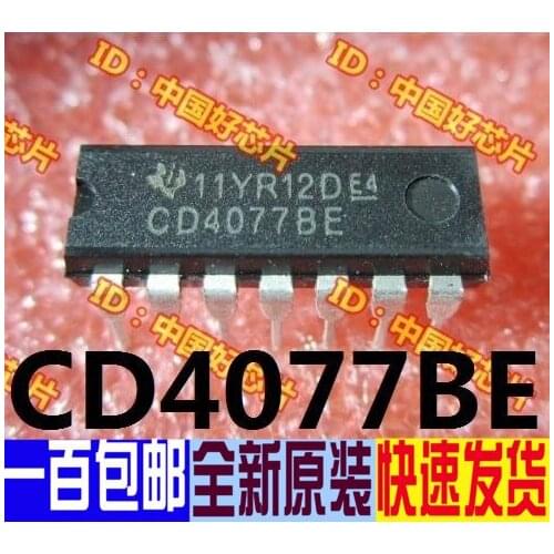 Cd4077be Cd4077 Dip14 Inverter Original Authentic Direct Shot