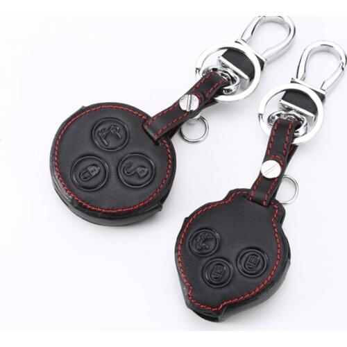 Genuine Leather Car Key Case For Mercedes Benz Amg W212 W124 Gla Cla Amg W212 For Mercedes Key W204 W210 E Class Accessories