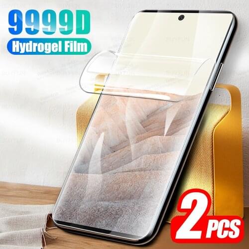 2pcs 9999D Curved Hydrogel Soft Film For Google Pixel 6 Pro Pixel6 6Pro Pixel6Pro Protective Screen Protector Not Tempered Glass