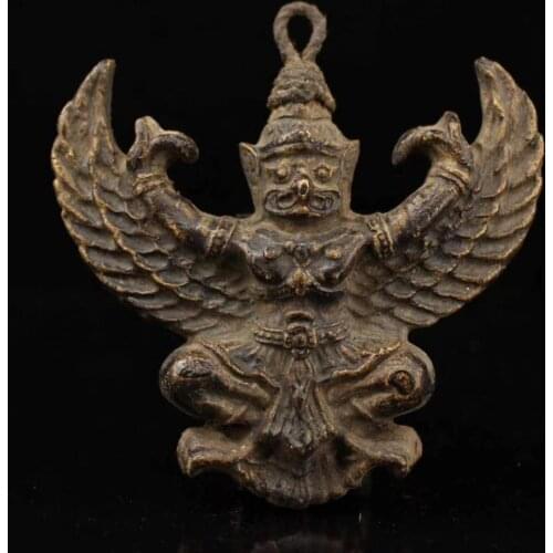 Collecting pure hand-made incense ash Tibetan Buddhism Dapeng gold-winged bird protector hang tag figurine in Tibet, China